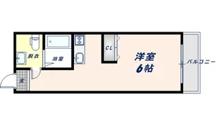 メリー新今里【201号室】の間取り