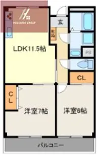 長池ハイツ【2階】の間取り