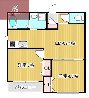 セレニティ加美南B棟【203号室】の間取り