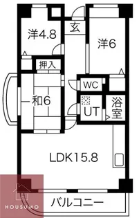 千里オークプライズ【2階】の間取り