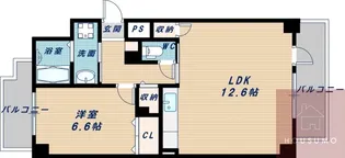 アルデール江坂【9階】の間取り