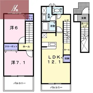ソレアードパルケCの間取り