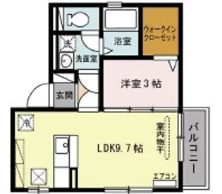 第8ウエスタンハイツ【202号室】の間取り
