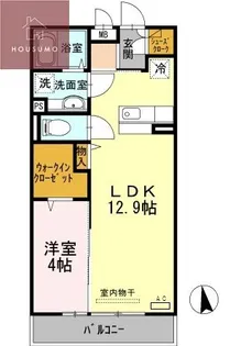 大阪府大阪市平野区背戸口1丁目【アパート】の間取り
