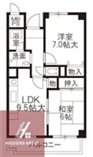 ユマン蛍苑【103号室】の間取り