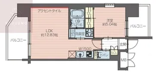 プレジオ森之宮【2階】の間取り