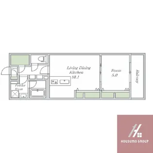 エスタジオ針中野【3階】の間取り