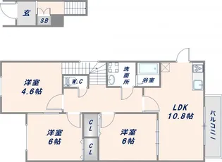 Jade F A【2階】の間取り