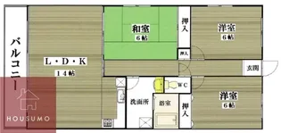 フクスイ【203号室】の間取り