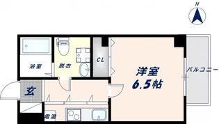 ラカーサ今里【102号室】の間取り