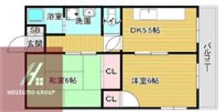グリーンパークハイツ【5階】の間取り