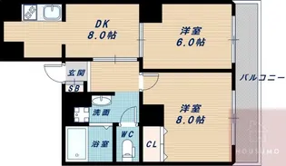 JMRレジデンス新大阪【3階】の間取り