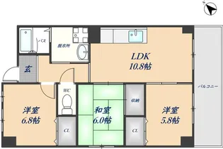 スピカ・リヴェルテ【3階】の間取り