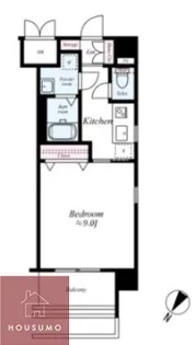 レジュールアッシュJUSO【3階】の間取り