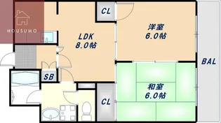 サニーハイツ三番館【411号室】の間取り