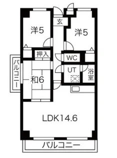 ニチゴマンション2【106号室】の間取り