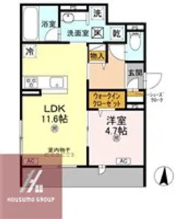 D-residence中桜塚【201号室】の間取り