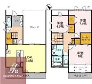 グランテラス千里中央の間取り