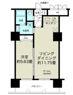 ノルデンタワー新大阪プレミアム 【13階】の間取り