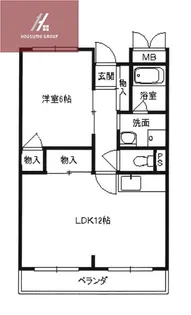 メルベーユ扇町【303号室】の間取り