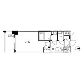 セオリー大阪城サウスゲート【5階】の間取り