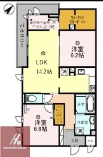 グレースコート豊中北【3階】の間取り