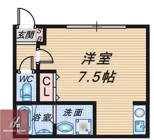 パルコスイート服部天神(パルコスイートハットリテンジン)【101号室】の間取り