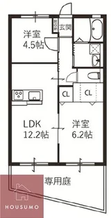 ピュアコート原町【202号室】の間取り