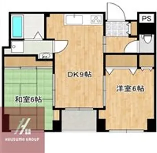 ファミリーハイツ岡町【2階】の間取り