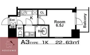 エスリード新北野グランリンク【9階】の間取り