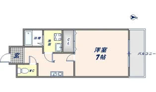 スパジオビィータ【222号室】の間取り