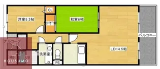 サンリッツ東千里【502号室】の間取り