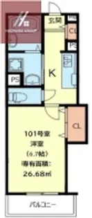 イトーピアホーム近大前【203号室】の間取り