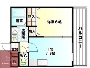 パレス東洋小松館【503号室】の間取り