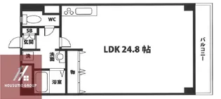 第一田中マンション【602号室】の間取り