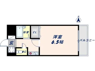 グランデージ今里【9階】の間取り