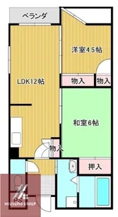 サンラフィーネ【408号室】の間取り