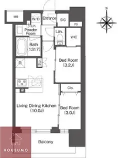 コンフォリア新大阪宮原Q【5階】の間取り