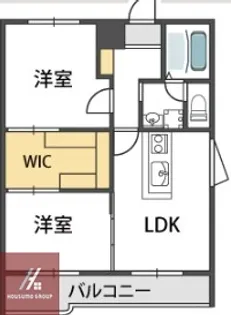 カルム東豊中【301号室】の間取り
