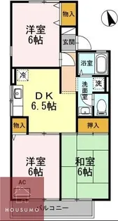 クレーンフラッツ【2階】の間取り