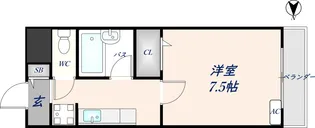 カデンツァK【1階】の間取り