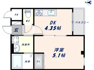 ラガーパレス花園【305号室】の間取り