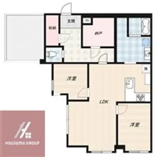 カーサ千里山【201号室】の間取り