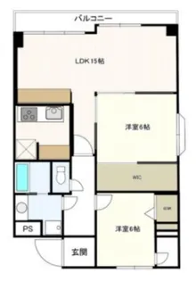 ドエルパークサイド【107号室】の間取り