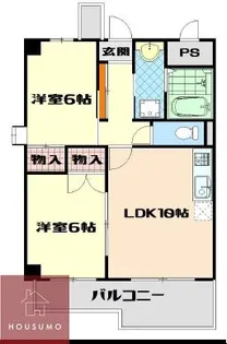 フルーブシャトー【603号室】の間取り