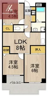 友井グレイス【3階】の間取り