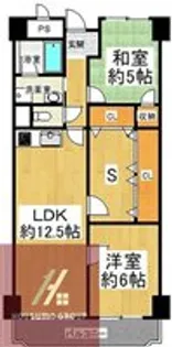 オリーブハイツ相川1号棟【902号室】の間取り
