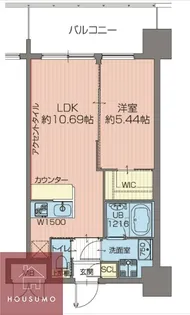 プレジオ吹田【304号室】の間取り