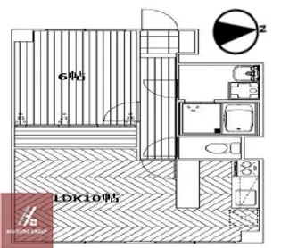 グリーンプラザ【306号室】の間取り