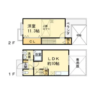 コスモシティーⅡ番館の間取り
